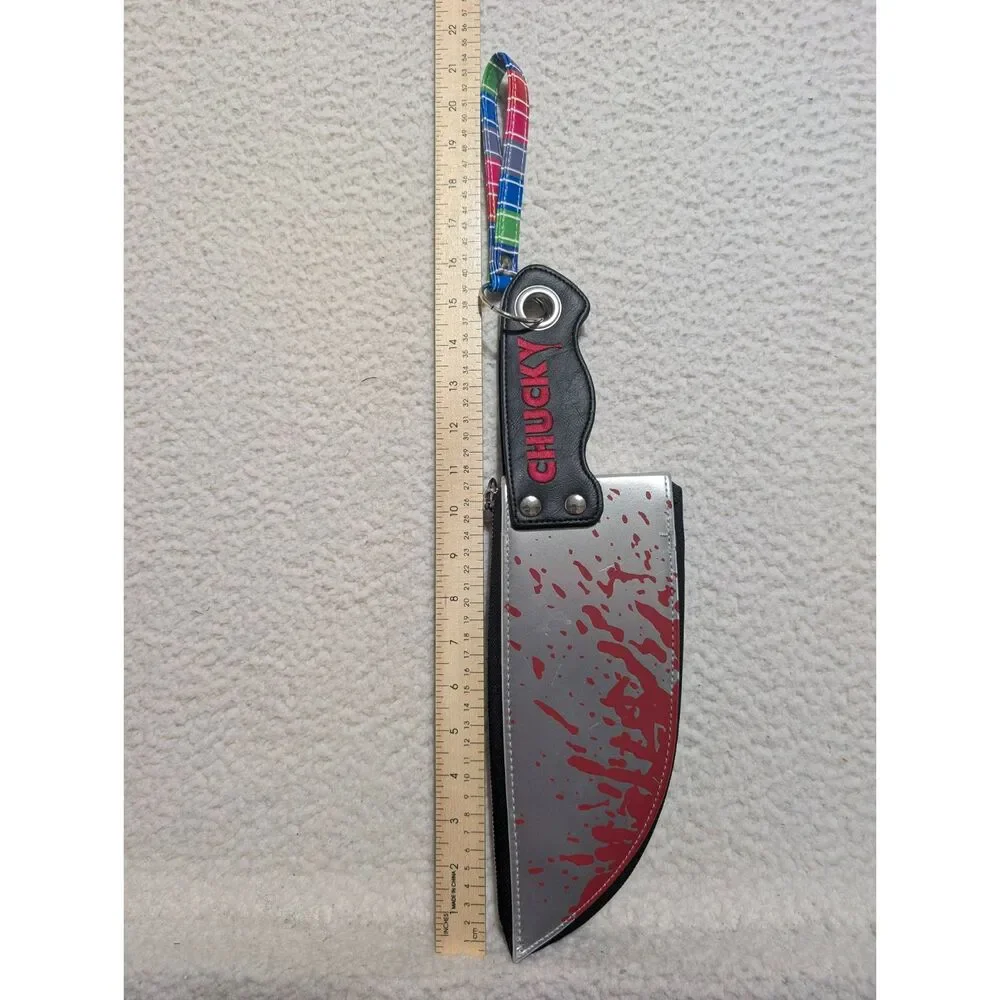 Spencer's Chucky Cleaver Knife Wristlet Clutch Bag Child's Play Horror Purse